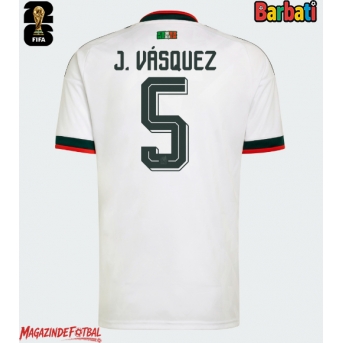 Mexic Johan Vasquez #5 Tricou Fotbal Replică Mondial 2026 Barbati Deplasare